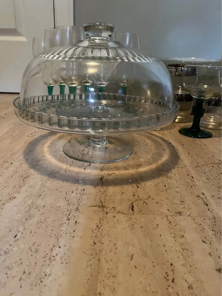 Vintage Glassware Set with Libbey Cactus Margarita Glasses - photo 2