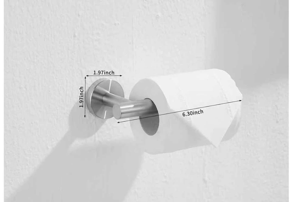 Brand New chrome polished toilet roll holder - photo 3