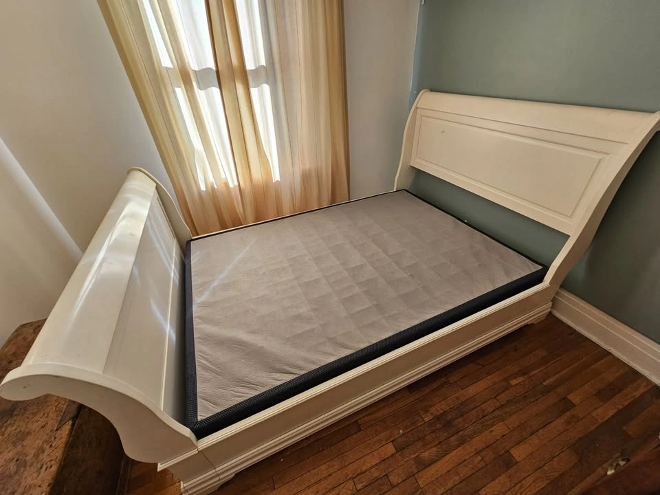 Used Double Sleigh bed AND/OR low profile box spring - photo 4