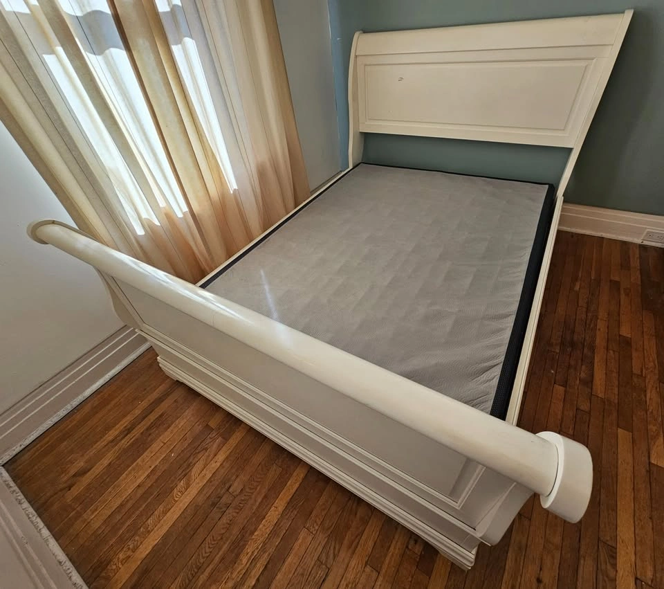 Used Double Sleigh bed AND/OR low profile box spring - photo 5