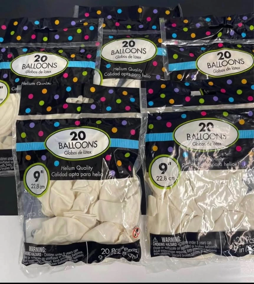 1000 Count 9-Inch White Latex Balloons - photo 2