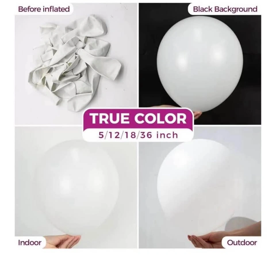 1000 Count 9-Inch White Latex Balloons - photo 3
