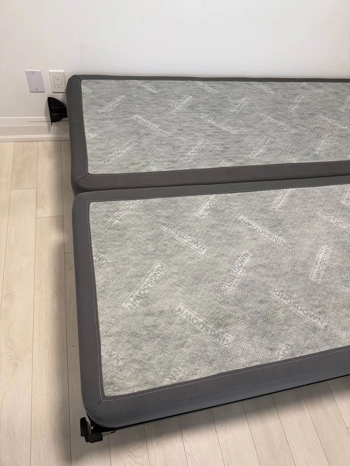 Queen Size Box Spring Set with Metal Bed Frame - photo 2