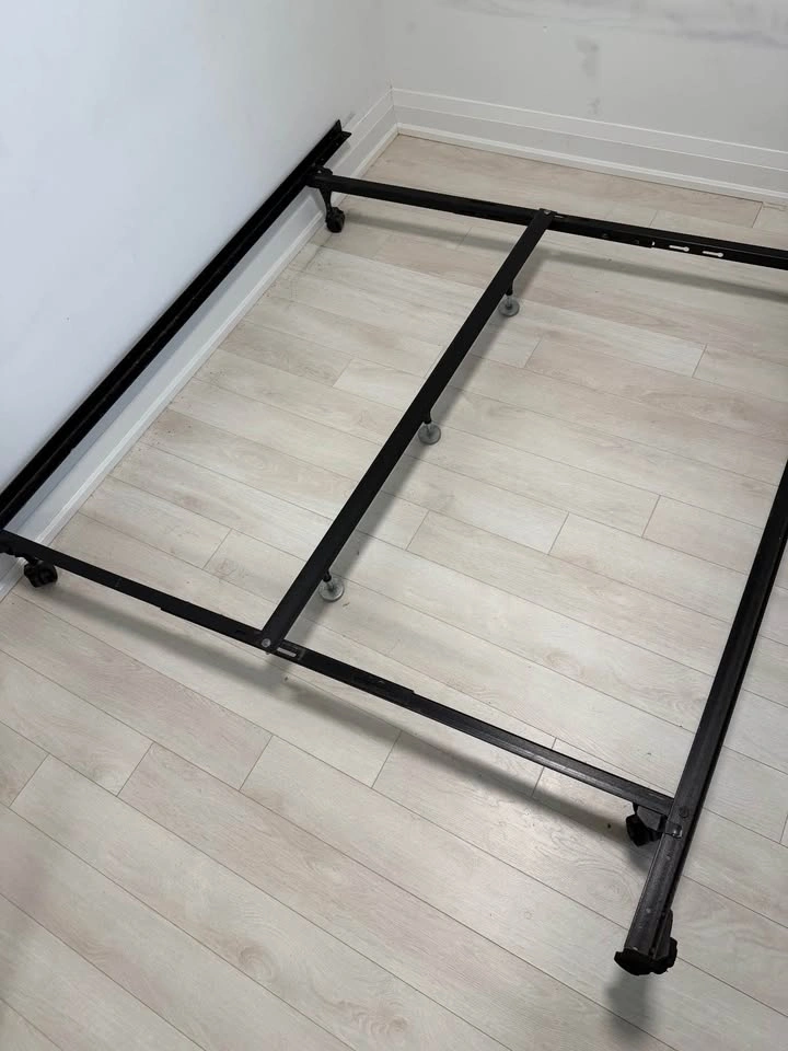 Queen Size Box Spring Set with Metal Bed Frame - photo 3