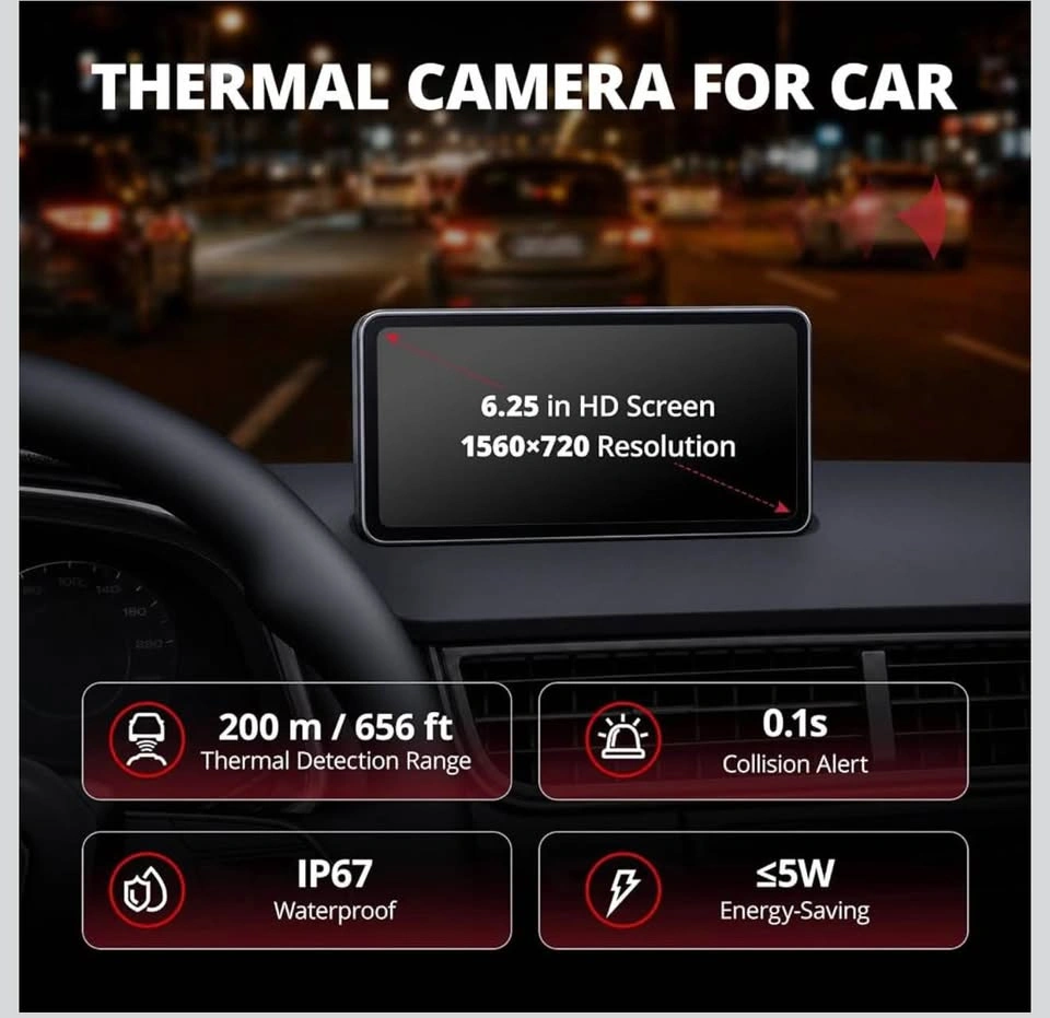 Thermal Camera for Car, Car Thermal Night Vision - photo 4