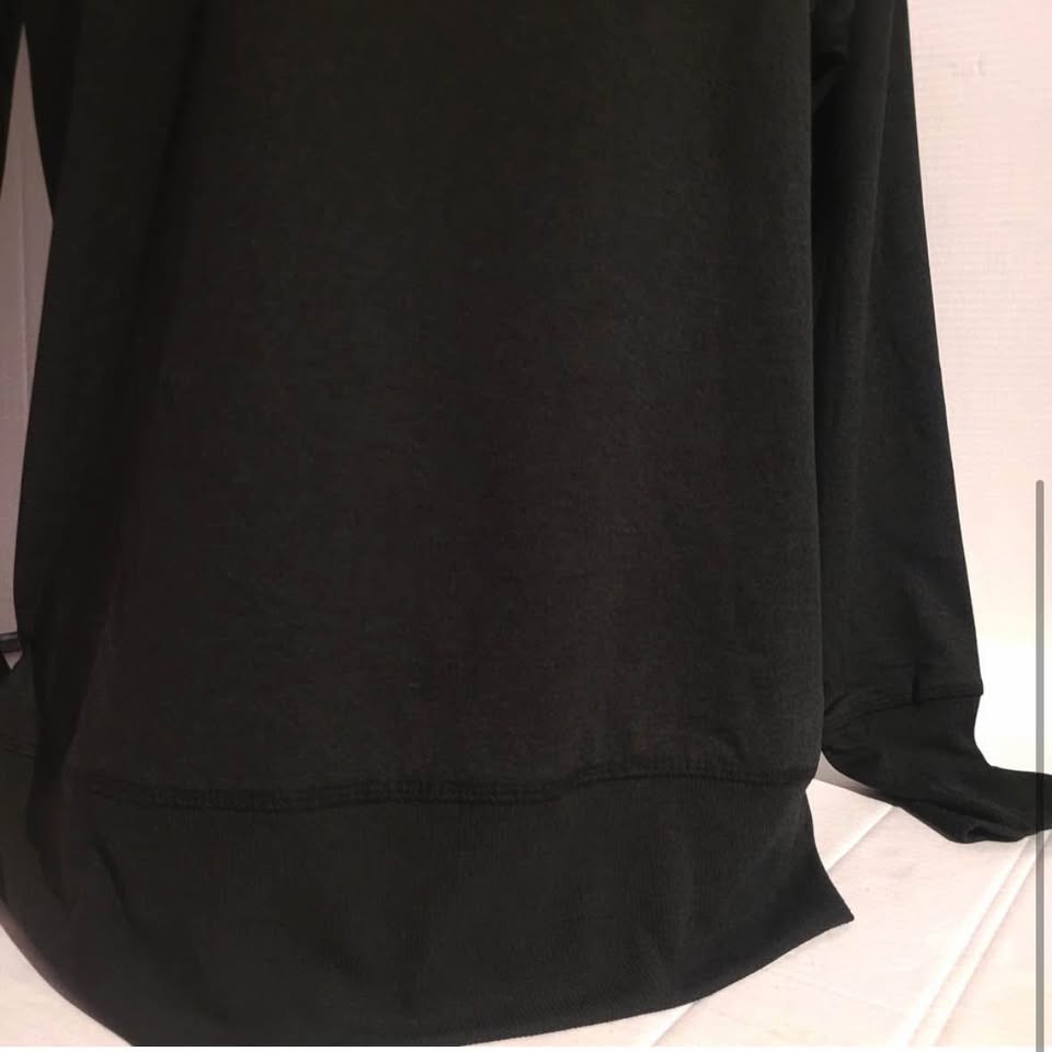 New BENCH Long Sleeve Dark Charcoal Top Thumb Holes - photo 3