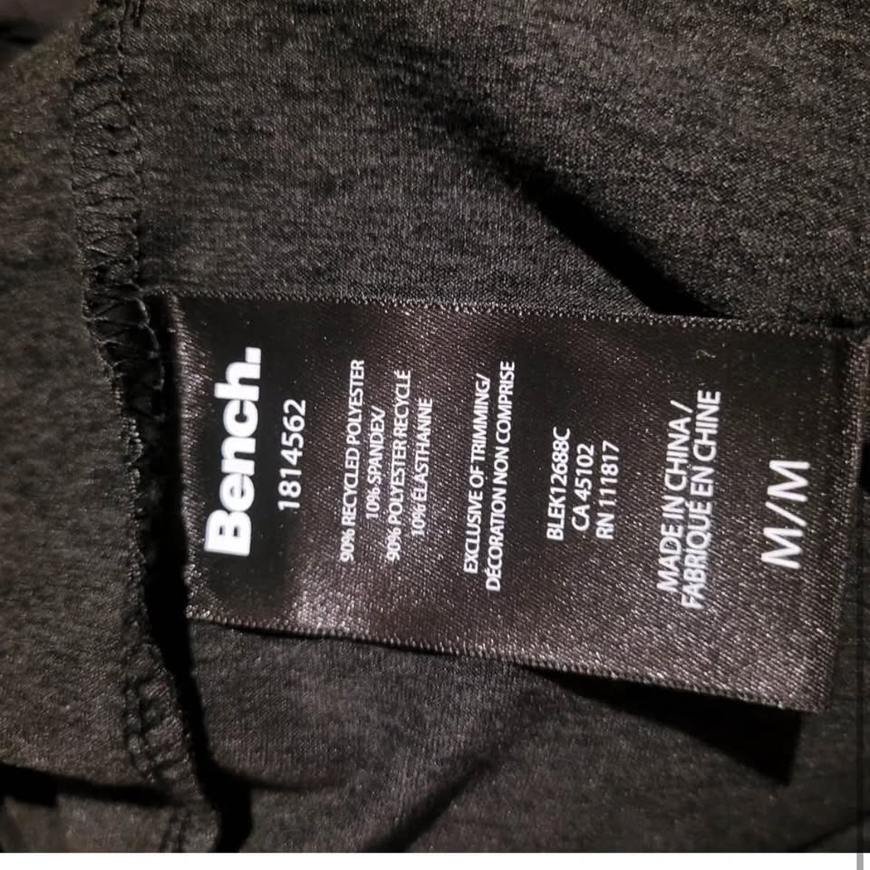New BENCH Long Sleeve Dark Charcoal Top Thumb Holes - photo 4