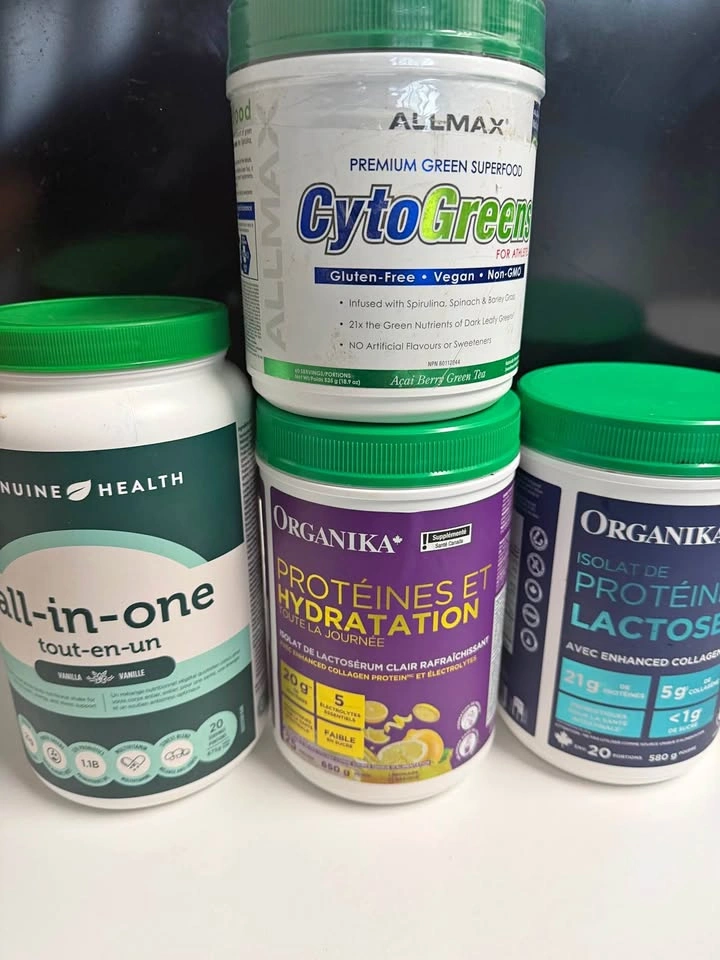 Assorted Supplements - Organika, Allmax, Genuine Health
