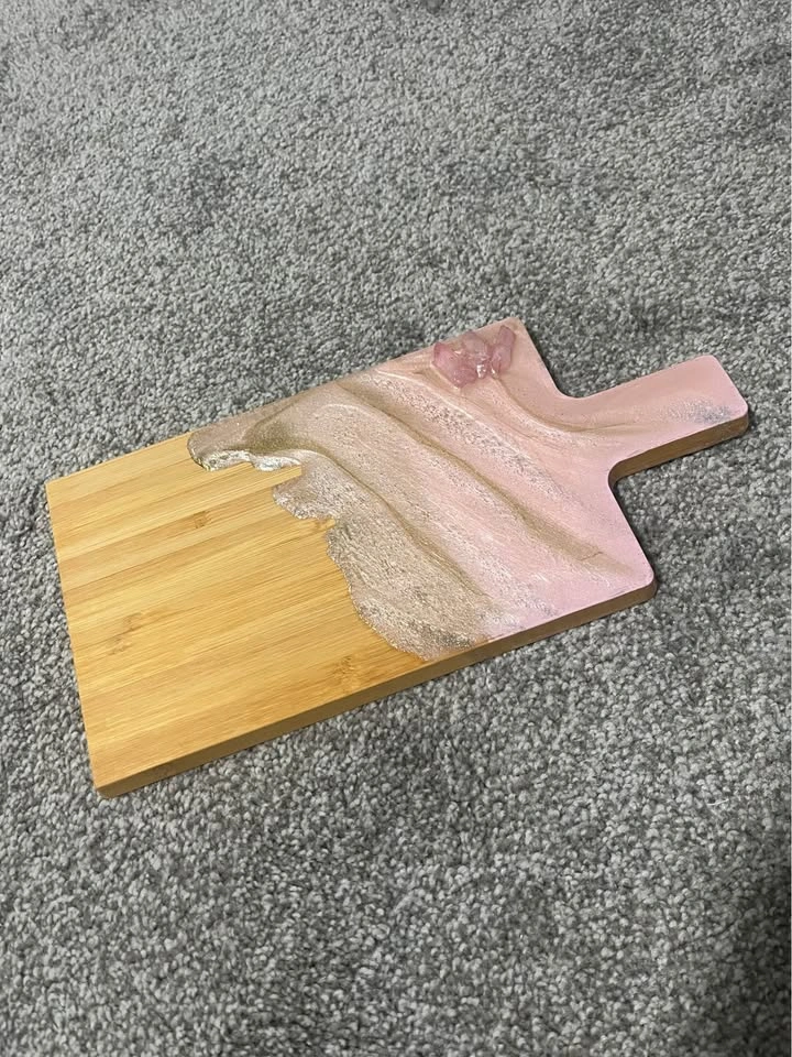 Small Pink Resin Cutting Board