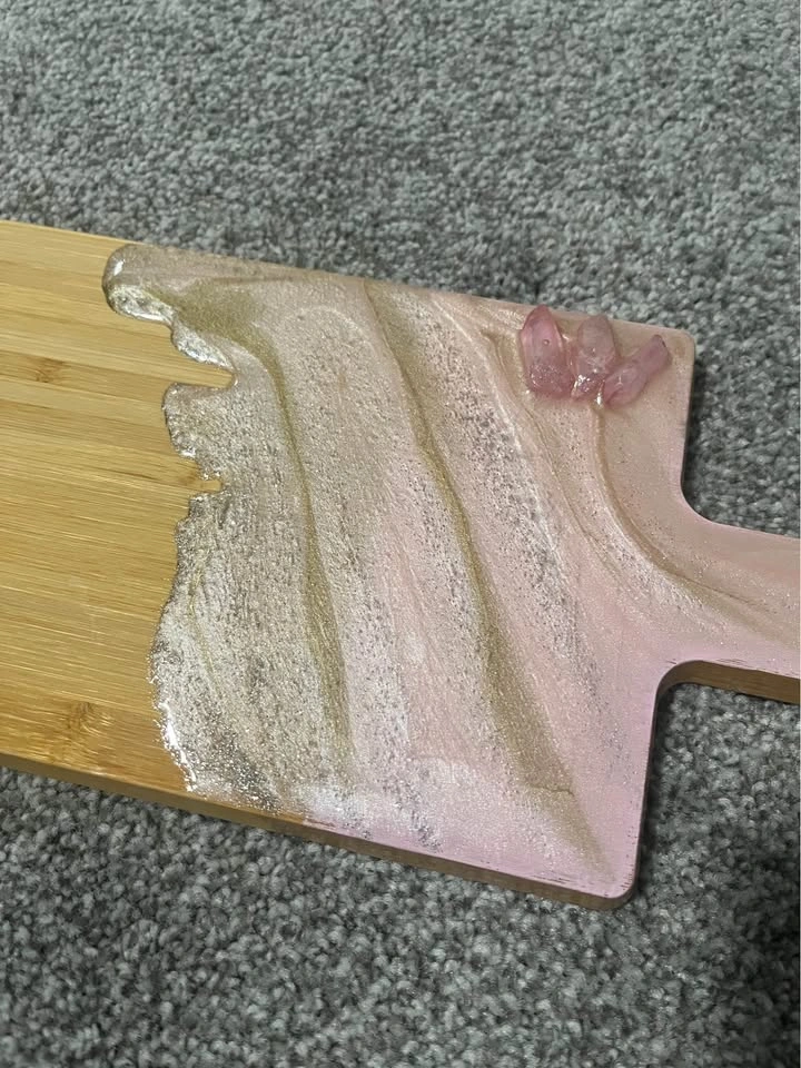 Small Pink Resin Cutting Board - photo 2