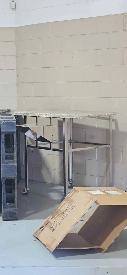 Rolling Work Table with Removable Top – $50 - photo 2