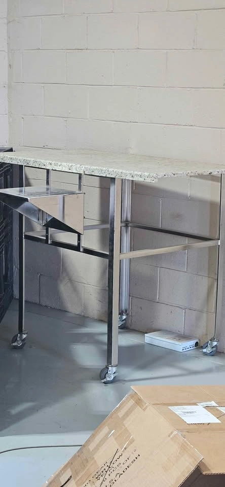 Rolling Work Table with Removable Top – $50 - photo 3
