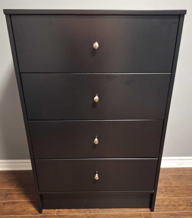 IKEA 4-Drawer Black Dresser