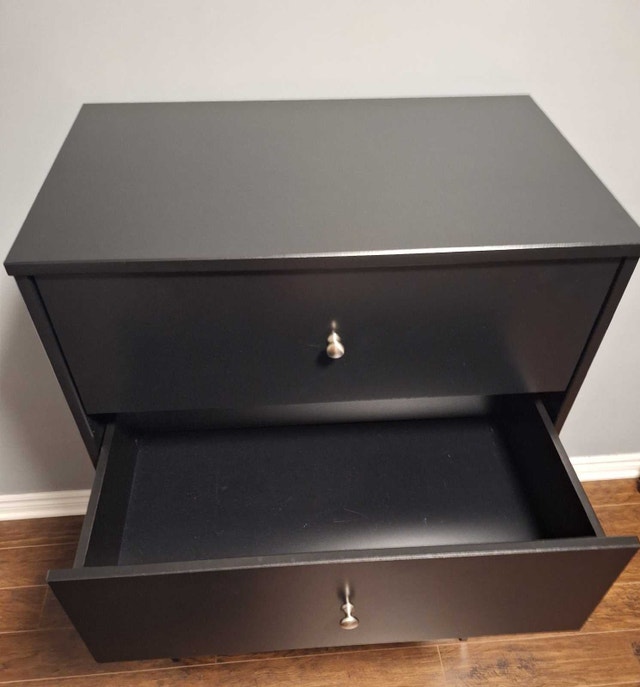 IKEA 4-Drawer Black Dresser - photo 2