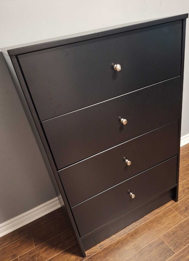 IKEA 4-Drawer Black Dresser - photo 4