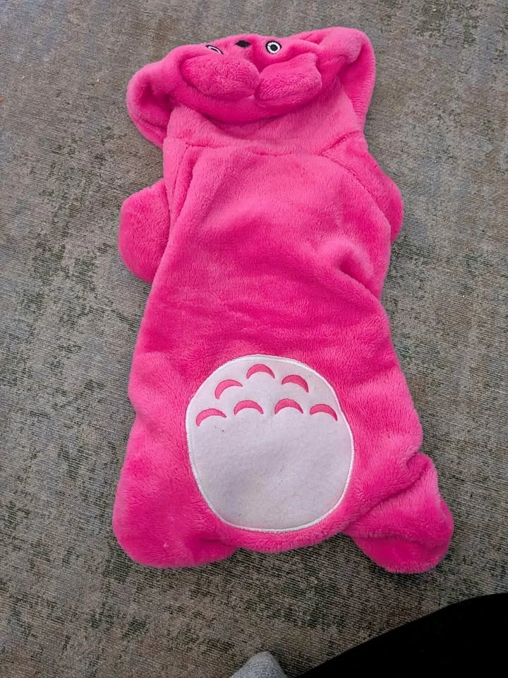 Brand new Pink Totoro-Inspired Plush Pet Costume Size M