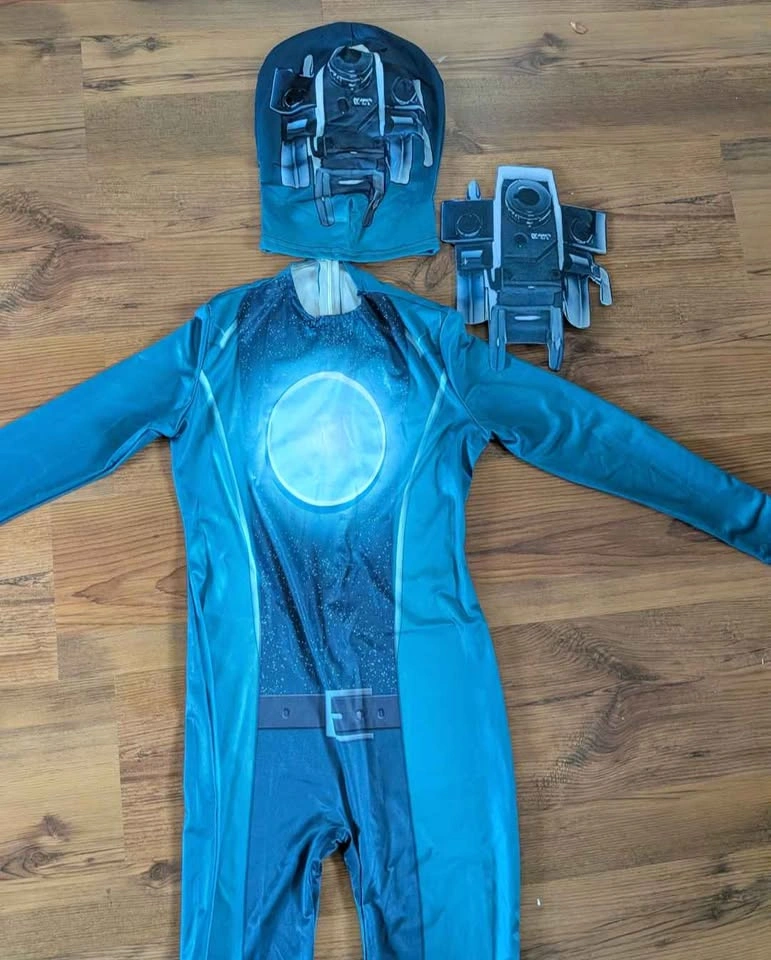 Brand new skibidi toilet cameraman cosplay costume and mask - photo 2