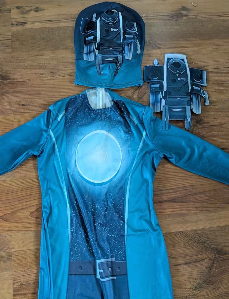 Brand new skibidi toilet cameraman cosplay costume and mask - photo 3