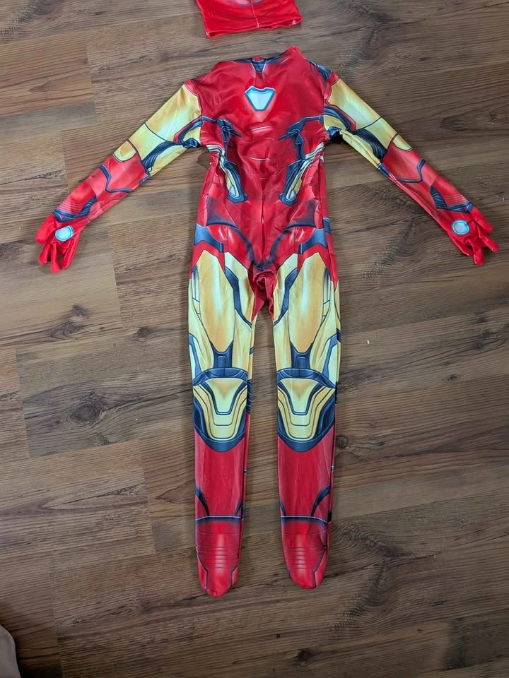 New iron man superhero costume with mask for kids - photo 2