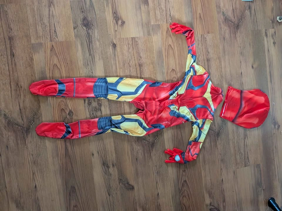 New iron man superhero costume with mask for kids - photo 5