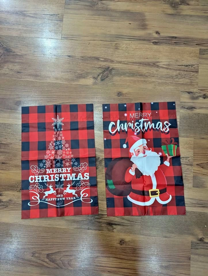Brand new vertical double sided weatherproof Christmas garden fl