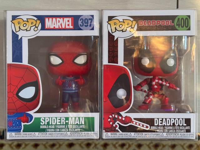 Funko Pop Marvel Spider-Man and Deadpool