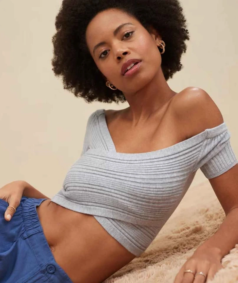 Aerie reversible sweater crop top - photo 2