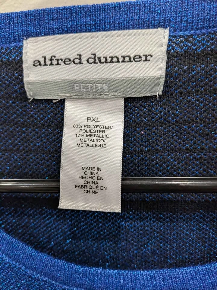 BNWT Alfred Dunner shimmery sweater top - photo 2