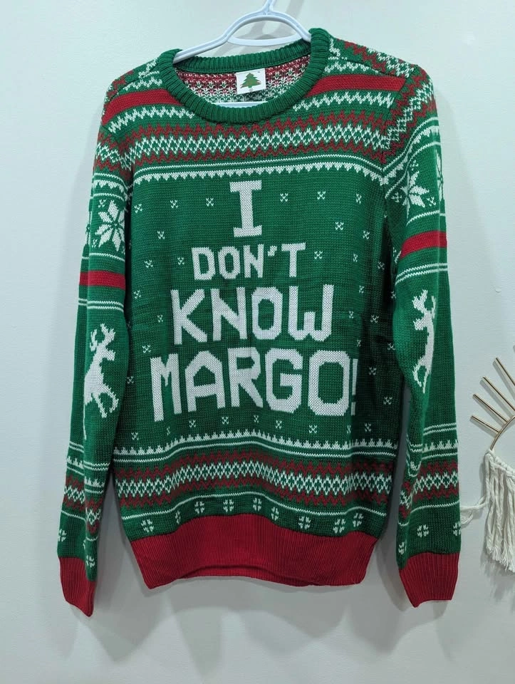 New viral I don't know Margo festive sweater for men and women - photo 2