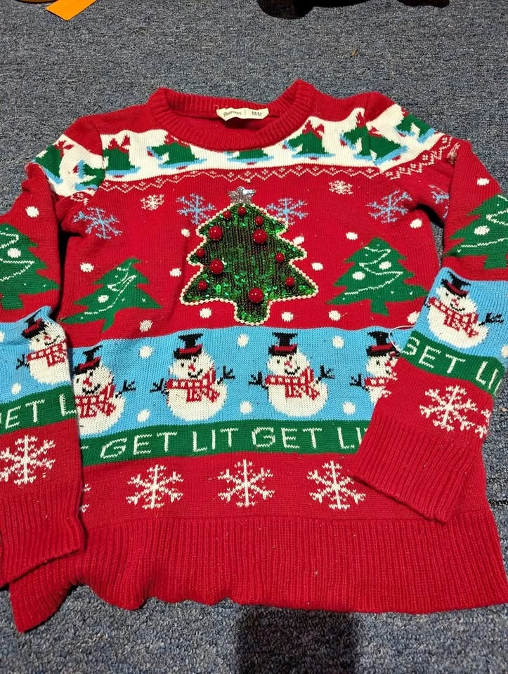 Women's festive lazy sweater for Christmas