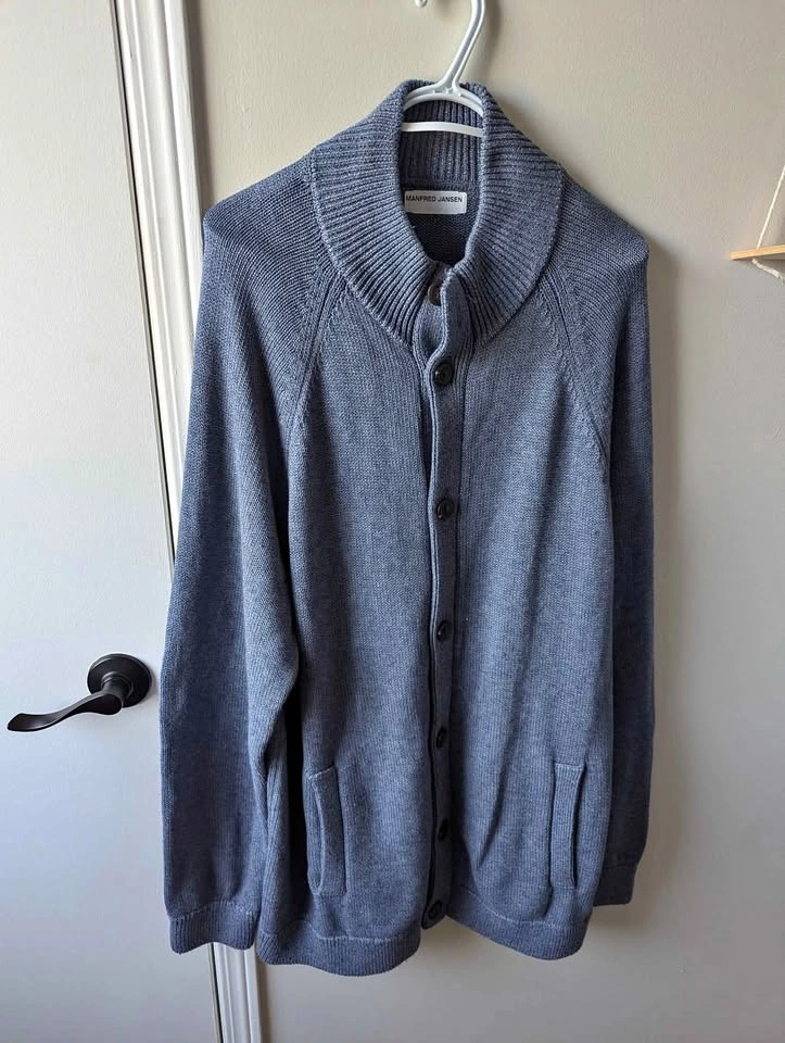 Men's plus size cardigan sweater
