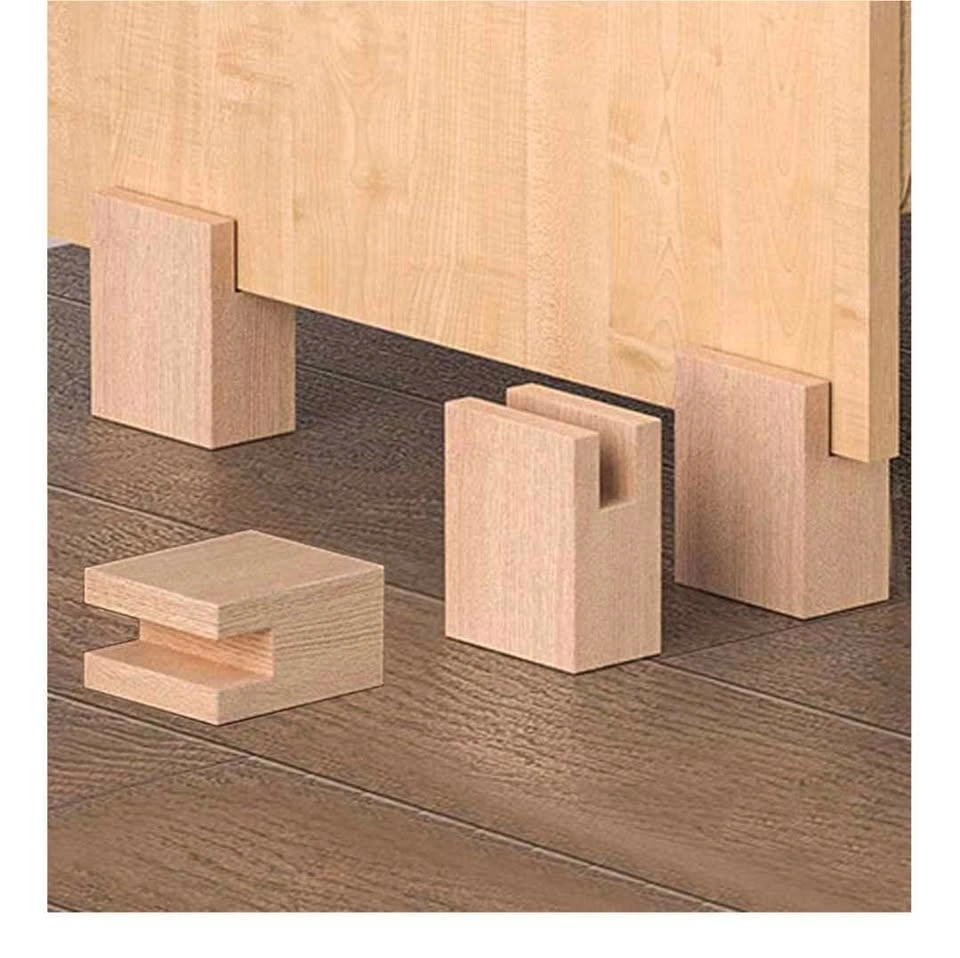 Brand new 4 pcs solid wood heavy duty furniture legs/ risers (10 - photo 3