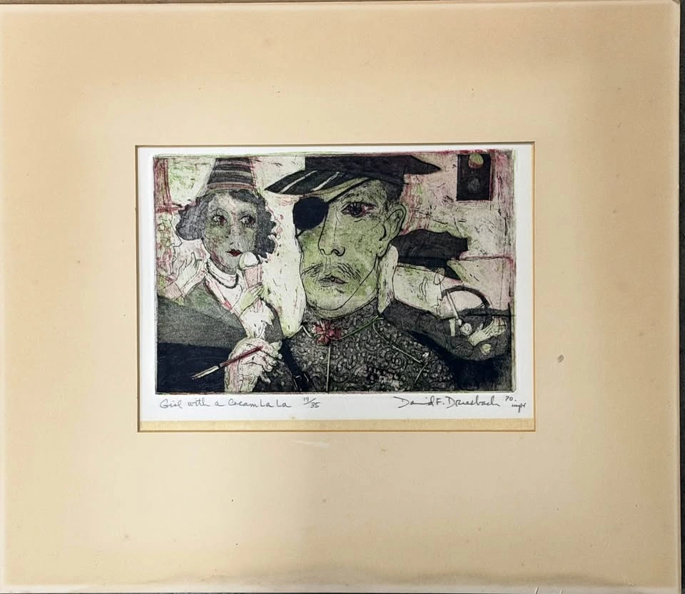 Original David F. Driesbach 'Girl with a Cream La La' 1970 19/35