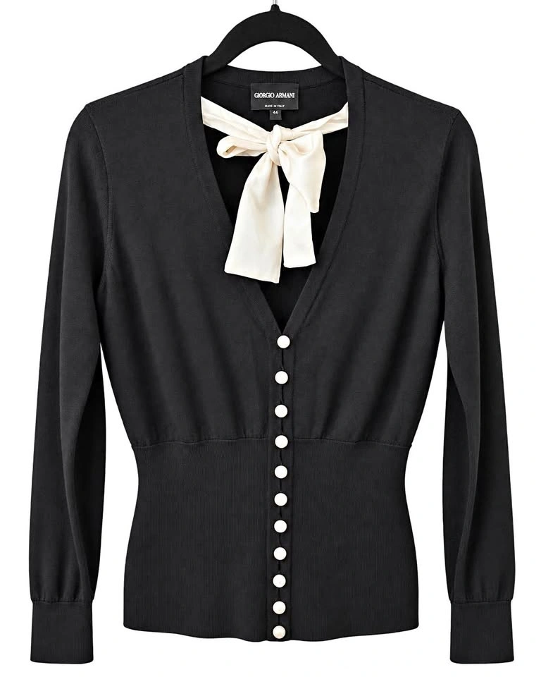 Giorgio Armani Silk Wool Cardigan- Size Large