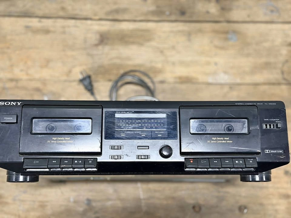 Vintage Sony TC-WE305 Stereo Cassette Deck