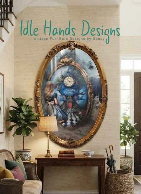 Distressed Wall Mirror - Alice Looking Glass - photo 2