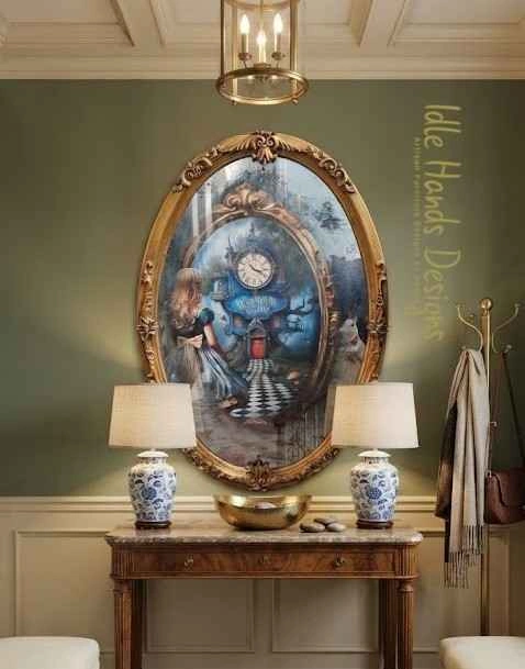 Distressed Wall Mirror - Alice Looking Glass - photo 3
