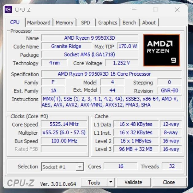AMD Ryzen 9 9950X3D - photo 2