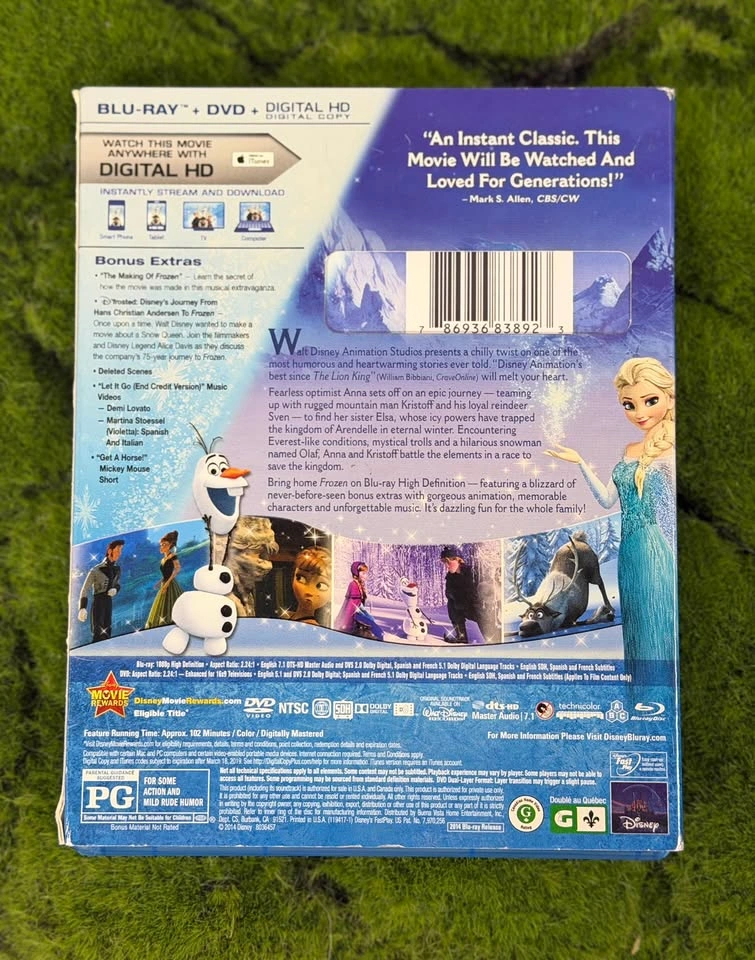 Disney Frozen Collector's Edition Blu-ray + DVD - photo 2