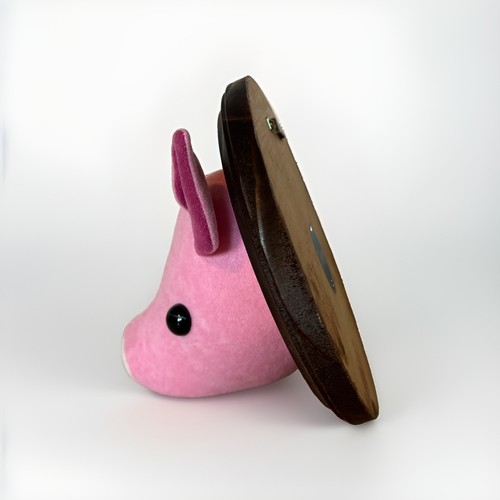 Zooguu Pig Faux Taxidermy Wall Decor Stuffed Plush Animal - photo 4