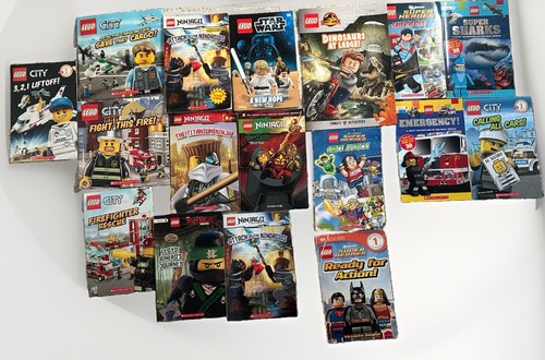LEGO Scholastic Book Lot 17 Pcs - Ninjago City Star Wars DC