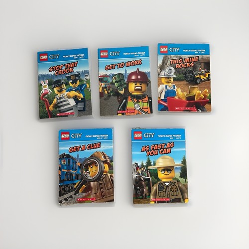 LEGO City Phonics Reading Program Lot of 5 Books