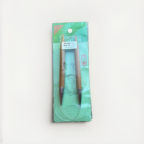 ChiaoGoo Circular Bamboo Knitting Needles 24" US 15 (10mm)