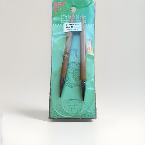 ChiaoGoo Circular Bamboo Knitting Needles 24" US 15 (10mm) - photo 4