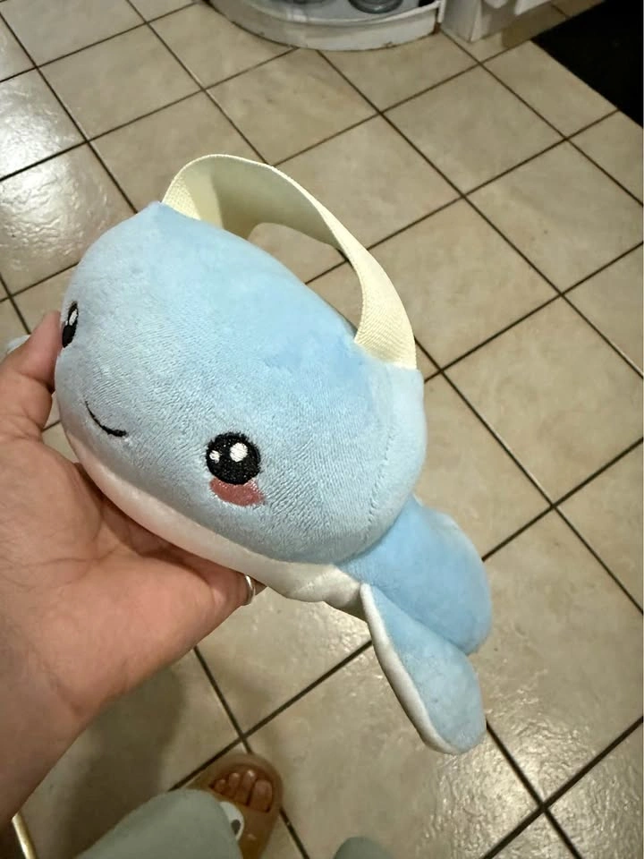 Blue Whale Plush bottle holder pillow
