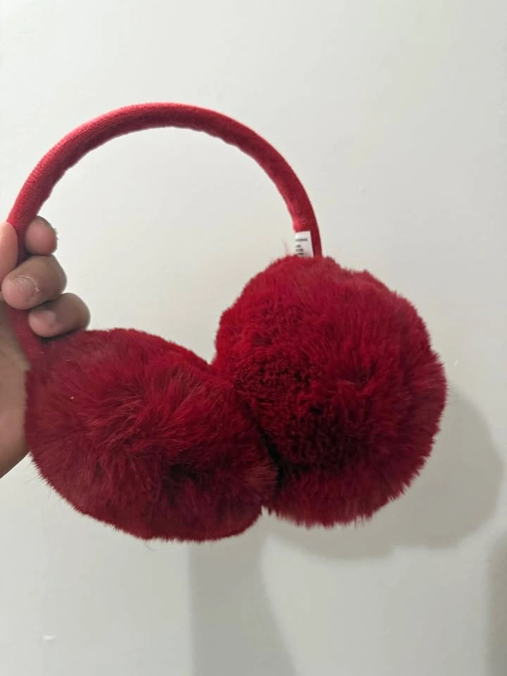 Plush ear muffs for winter