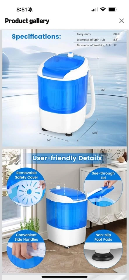 Portable washing machine - photo 2