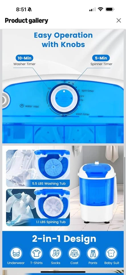 Portable washing machine - photo 3