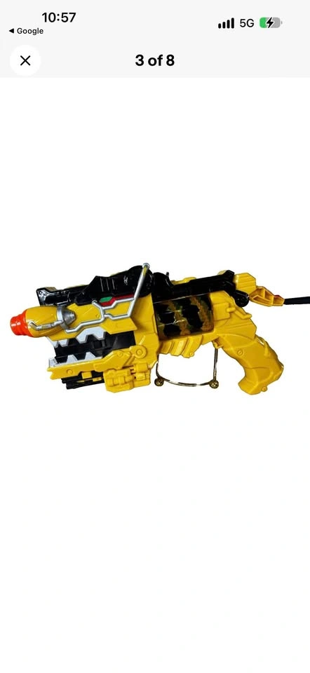 Vintage Power Rangers Deluxe Dino Super Charge Morpher Yellow Bl - photo 3