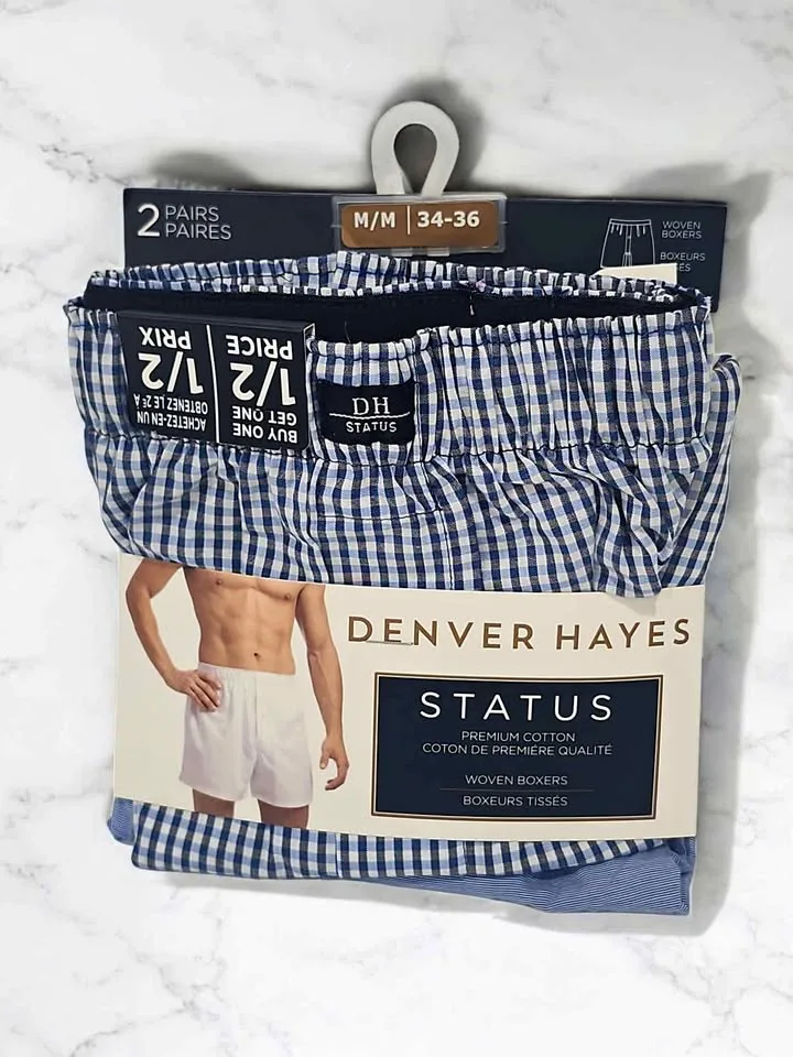 New Denver Hayes Status Woven Boxers M/M 34-36 (2-Pack) thumbnail